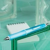 image:imagePilot Dr Grip Frosted Refillable amp Retractable Ballpoint Smooth Writing Pens Medium Point Purple Barrel Black Ink 10mm Pack of 2Blue Barrel