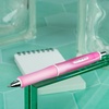image:imagePilot Dr Grip Frosted Refillable amp Retractable Ballpoint Smooth Writing Pens Medium Point Purple Barrel Black Ink 10mm Pack of 2Pink Barrel