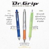 image:imagePilot Dr Grip Frosted Refillable amp Retractable Ballpoint Smooth Writing Pens Medium Point Purple Barrel Black Ink 10mm Pack of 2Purple Barrel