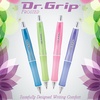image:imagePilot Dr Grip Frosted Refillable amp Retractable Ballpoint Smooth Writing Pens Medium Point Purple Barrel Black Ink 10mm Pack of 2Purple Barrel