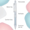 image:imagePilot Dr Grip Serenity Refillable and Retractable 3 Pack Fine Point 07mm Soft Aesthetic Barrels Black Ink Gel Pens Ideal for School Journaling amp Office Writing