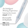 image:imagePilot Dr Grip Serenity Refillable and Retractable 3 Pack Fine Point 07mm Soft Aesthetic Barrels Black Ink Gel Pens Ideal for School Journaling amp Office Writing
