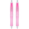 image:imagePilot Dr Grip Frosted Refillable amp Retractable Ballpoint Smooth Writing Pens Medium Point Purple Barrel Black Ink 10mm Pack of 2Pink Barrel