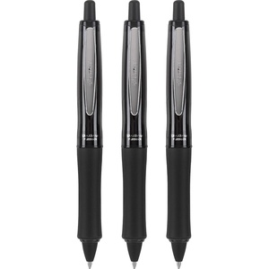 image:imagePILOT Dr Grip FullBlack Refillable amp Retractable Ballpoint Pen Medium Point Black Ink 3Pack 14634 Ideal for School Journaling amp Office WritingFull Black