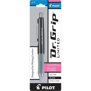 image:imagePILOT Dr Grip Limited Refillable amp Retractable Gel Pen Fine Point Black Ink Single Pen  Ideal for School Journaling amp Office WritingGray Barrel
