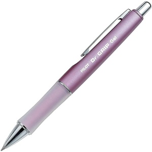 image:imagePILOT Dr Grip Limited Refillable amp Retractable Gel Pen Fine Point Black Ink Single Pen  Ideal for School Journaling amp Office WritingMetallic Mauve Barrel