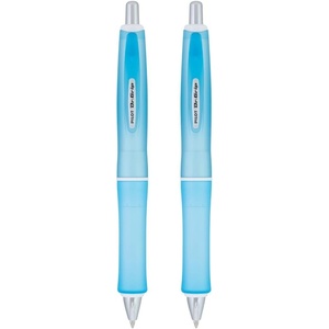 image:imagePilot Dr Grip Frosted Refillable amp Retractable Ballpoint Smooth Writing Pens Medium Point Purple Barrel Black Ink 10mm Pack of 2Blue Barrel