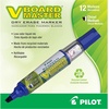 image:imagePILOT V Board Master BeGreen Refillable White Board Markers Bullet Tip Blue Ink 12 CountBlue