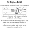 image:imagePilot FriXion Ball Gel Ink Refills for Erasable Pens Fine Point 07 mm Erasable Pen Refills Pack of 12 Black