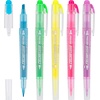 image:imagePilot Precise Marklighter2 Dual Tip Highlighters Broad Chisel and ExtraFine Bullet Point Tips Assorted Colors Pack of 105Pack