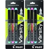 image:imagePilot Precise Varsity PreFilled Fountain Pens for Writing Medium Point Stainless Steel Nib BlackBlueRedPinkGreenPurpleTurquoise Ink 10mm 7PackGreenPinkTurqouise