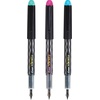 image:imagePilot Precise Varsity PreFilled Fountain Pens for Writing Medium Point Stainless Steel Nib BlackBlueRedPinkGreenPurpleTurquoise Ink 10mm 7PackGreenPinkTurqouise