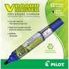image:imagePilot V Board Master BeGreen Refillable DryErase Markers Chisel Tip Blue Ink 12 Count