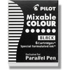 image:imagePILOT Parallel Mixable Color Ink Refills for Calligraphy Pens 12 Colors 12Pack 77312Black