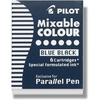 image:imagePILOT Parallel Mixable Color Ink Refills for Calligraphy Pens 12 Colors 12Pack 77312Blue