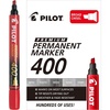 image:imagePILOT Premium 400 Permanent Markers Broad Point Chisel Tip Black Ink Box of 12 SA4BLKRed