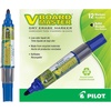 image:imagePILOT V Board Master Refillable DryErase Markers Bullet Tip Blue Ink 12 Count