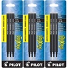 image:imagePilot FriXion Ball Gel Ink Refills for Erasable Pens Fine Point 07 mm Erasable Pen Refills Pack of 3 Black3 Count Pack of 144