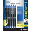 image:imagePilot FriXion Synergy Clicker Erasable Refillable Retractable Gel Ink Pens Extra Fine Point 05 mm Pack of 12 Blue FriXion Erasable Pens 05  Ideal for School amp Office WritingBlue