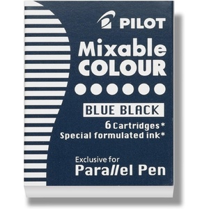 image:imagePILOT Parallel Mixable Color Ink Refills for Calligraphy Pens 12 Colors 12Pack 77312Blue