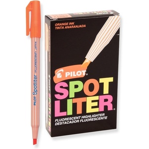 image:imagePILOT Spotliter Fluorescent Highlighters Chisel Tip Purple 12Pack 49011Orange
