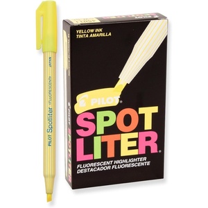 image:imagePILOT Spotliter Fluorescent Highlighters Chisel Tip Purple 12Pack 49011Yellow
