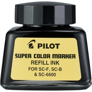 image:imagePILOT Super Color Permanent Marker Refill Ink Black Ink 1 Ounce Bottle with Dropper 43500Black
