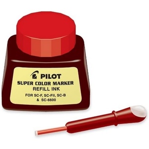 image:imagePILOT Super Color Permanent Marker Refill Ink Red Ink 1 Ounce Bottle with Dropper 43700