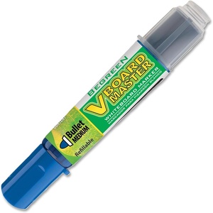 image:imagePILOT V Board Master BeGreen Refillable White Board Markers Bullet Tip Blue Ink 12 CountBlue