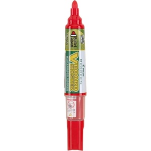 image:imagePILOT V Board Master BeGreen Refillable White Board Markers Bullet Tip Blue Ink 12 CountRed