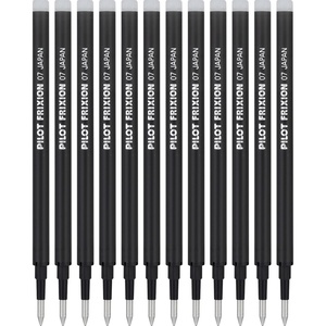 image:imagePilot FriXion Ball Gel Ink Refills for Erasable Pens Fine Point 07 mm Erasable Pen Refills Pack of 12 Black