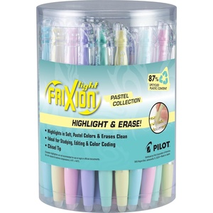 image:imagePilot FriXion Light Pastel Erasable Highlighters Chisel Tip Pack of 36 Assorted Bulk Aesthetic Highlighters  Ideal for School Journaling and Office Use