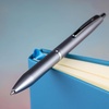 image:imagePILOT Acroball 1000 UltraPremium Refillable amp Retractable Ball Point Pen Black Barrel Fine Point Black Ink Single Pen 13635Grey Barrel