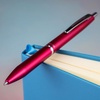 image:imagePILOT Acroball 1000 UltraPremium Refillable amp Retractable Ball Point Pen Black Barrel Fine Point Black Ink Single Pen 13635Red Barrel