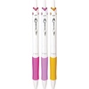 image:imagePILOT Acroball PureWhite Advanced Ink Refillable amp Retractable Ball Point Pens with PinkPurpleOrange Inks Accents Fine Point Black Ink 3Pack 31859PinkPurpleOrange Accents