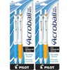 image:imagePilot Acroball PureWhite Advanced Ink Refillable amp Retractable Ball Point Pens with Silver Accents Fine Point Ballpoint Pens Black Ink 07mm 14PackAssorted Accents