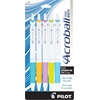 image:imagePilot Acroball PureWhite Advanced Ink Refillable amp Retractable Ball Point Pens with Silver Accents Fine Point Ballpoint Pens Black Ink 07mm 14PackAssorted Accents