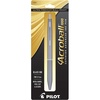 image:imagePILOT Acroball 1000 UltraPremium Refillable amp Retractable Ball Point Pen Black Barrel Fine Point Black Ink Single Pen 13635Grey Barrel