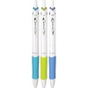image:imagePILOT Acroball PureWhite Advanced Ink Refillable amp Retractable Ball Point Pens with PinkPurpleOrange Inks Accents Fine Point Black Ink 3Pack 31859BlueLimeTurquoise Accents