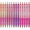 image:imagePilot Acroball Colors Advanced Ink Refillable amp Retractable Pens Ball Point Pens Fine Point Pink Ink 07mm 12CountBlackPink