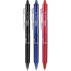 image:imagePILOT FriXion Clicker Erasable Pens Refillable amp Retractable Gel Ink Pens Fine Point 07 mm Black Ink 3Pack  Ideal for School Journaling amp Office WritingAssorted