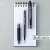 image:imagePILOT FriXion Clicker Erasable Pens Refillable amp Retractable Gel Ink Pens Fine Point 07 mm Black Ink 3Pack  Ideal for School Journaling amp Office WritingAssorted