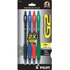 image:imagePILOT G2 Premium Refillable and Retractable Rolling Ball Gel Pens Fine Point Black Ink 4Pack 31057Assorted Classic