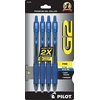 image:imagePILOT G2 Premium Refillable and Retractable Rolling Ball Gel Pens Fine Point Black Ink 4Pack 31057Blue
