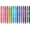 image:imagePilot FriXion Clicker Erasable Refillable amp Retractable Gel Ink Pens Fine Point 07mm Erasable Pens Assorted Color Inks 10Pack PouchAssorted 15