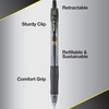 image:imagePilot G2 Premium Gel Roller Pens Bold Point 1 mm Red Pens Pack of 12  Ideal for School Journaling amp Office WritingBlack Ink