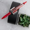 image:imagePilot Precise V5 RT Refillable amp Retractable Rollerball Pens Extra Fine Point Pens 05 mm Black Pack of 12  Ideal for School Journaling amp Office WritingRed