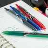 image:imagePilot Precise V5 RT Refillable amp Retractable Rollerball Pens Extra Fine Point Pens 05 mm Black Pack of 12  Ideal for School Journaling amp Office WritingRed