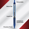 image:imagePilot Precise V5 RT Refillable amp Retractable Rollerball Pens Extra Fine Point Pens 05 mm Black Pack of 12  Ideal for School Journaling amp Office WritingAssorted