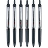 image:imagePilot Precise V5 RT Refillable amp Retractable Rollerball Pens Extra Fine Point Pens 05 mm Black Pack of 6  Ideal for School Journaling amp Office WritingBlack